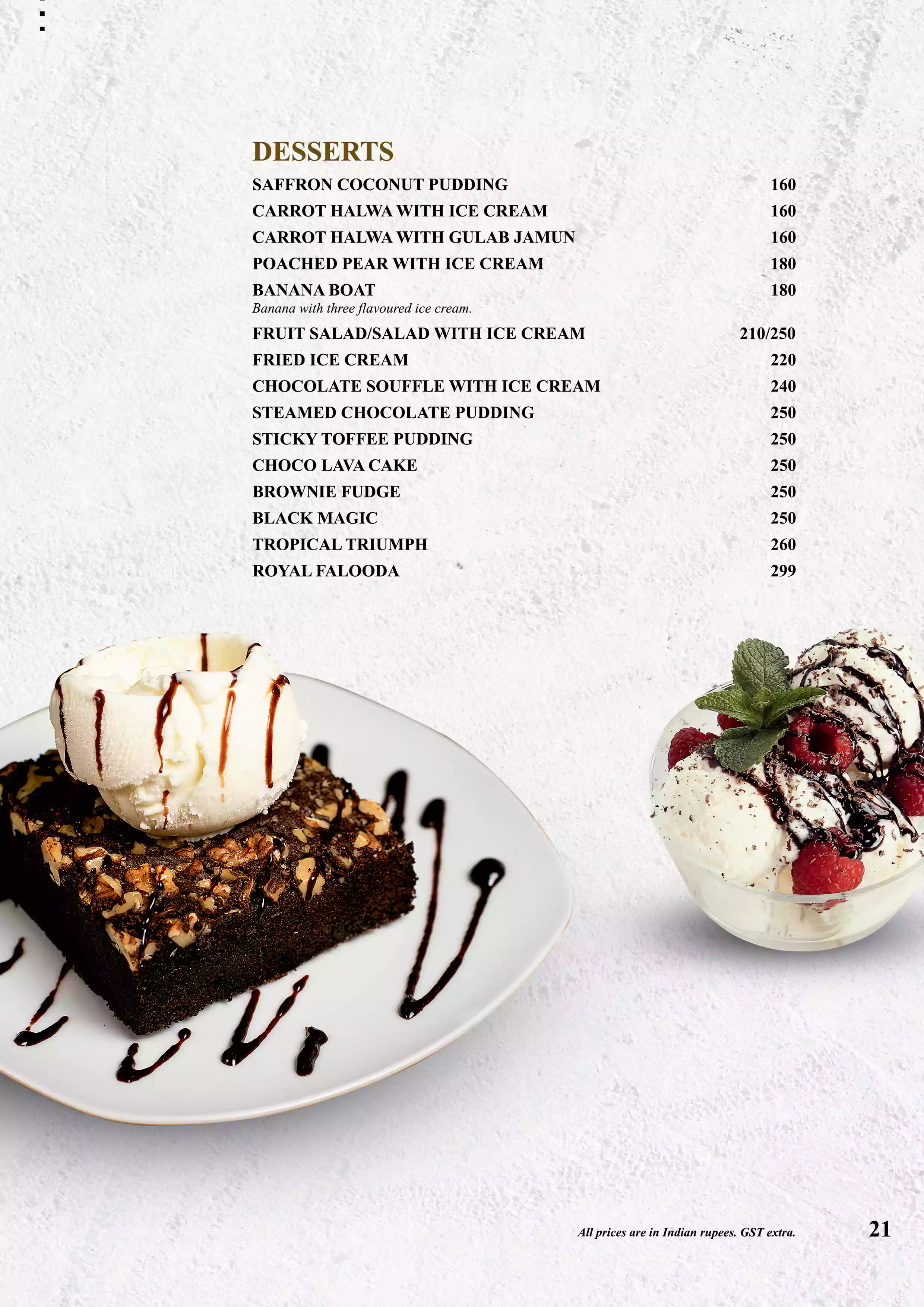 UpperCrust menu